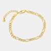 Trendy Chain Gold Plated Bracelets