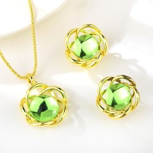 Radiant Green 2 Piece Necklace
