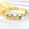 Delicate Opal Gold Plated Bangle