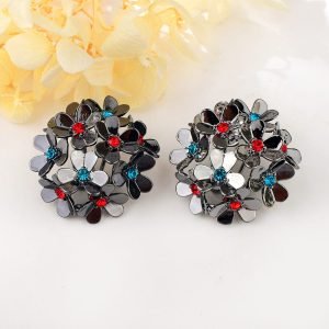 Bedazzle Red Classic Earrings