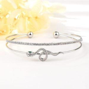 Silver Starlight Cubic Zirconia Bangle