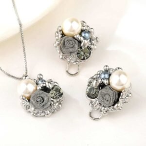 Silver Pearl Classic 2 Piece Necklace