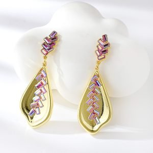 Classy Cubic Zirconia Dangle Earrings