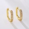 Coastal Zirconia Gold Earrings