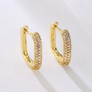 Coastal Zirconia Gold Earrings