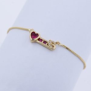 Heart Shaped 18K Gold Plated Bracelets