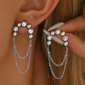 Prestige Drops Silver Earrings