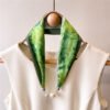 Classic Satin Silk Scarves - Green